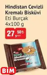 ETİ BURÇAK HİNDİSTAN CEVİZLİ KREMALI BİSKÜVİ